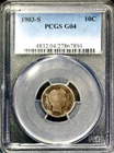 1903-S 10C Barber Dime - San Francisco - PCGS G04   CC289