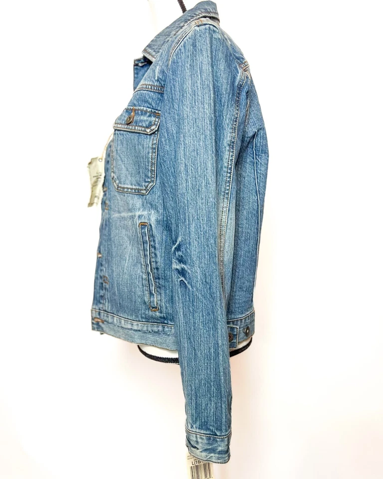 JAQUETA JEANS JUVENIL GUESS BOYS, Pedra Média, G (16-18), NOVA - Imagem 4 de 4