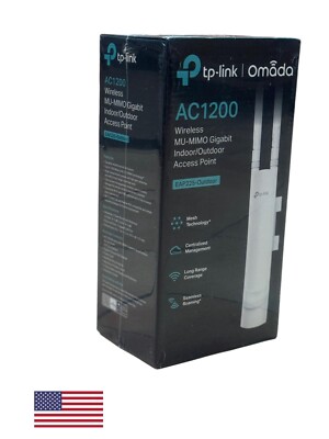 TP-Link EAP225-Outdoor |AC1200 Wireless Gigabit MU-MIMO Outdoor Access Point New