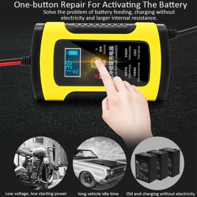 ZYX-J10 Battery Charger 12V 4Ah-100Ah Pulse Repair for Car Motorcycle