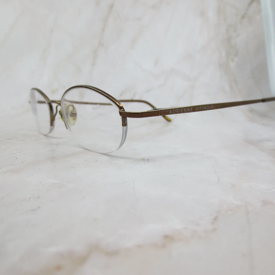 Marco de gafas Adrienne Vittadini AC6012-108 marrón medio borde 49-19-135 para mujer Foto 2 de 4