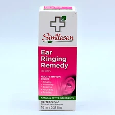 Similasan Ear Ringing Remedy, Relief Ear Drops, 0.33 fl oz (10 ml) Exp 03/2028