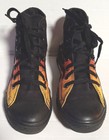 CHUCK TAYLOR BLACK WITH FLAMES HIGH TOP SNEAKERS BOYS 3 US MADE BY CONVERSE — photo 2