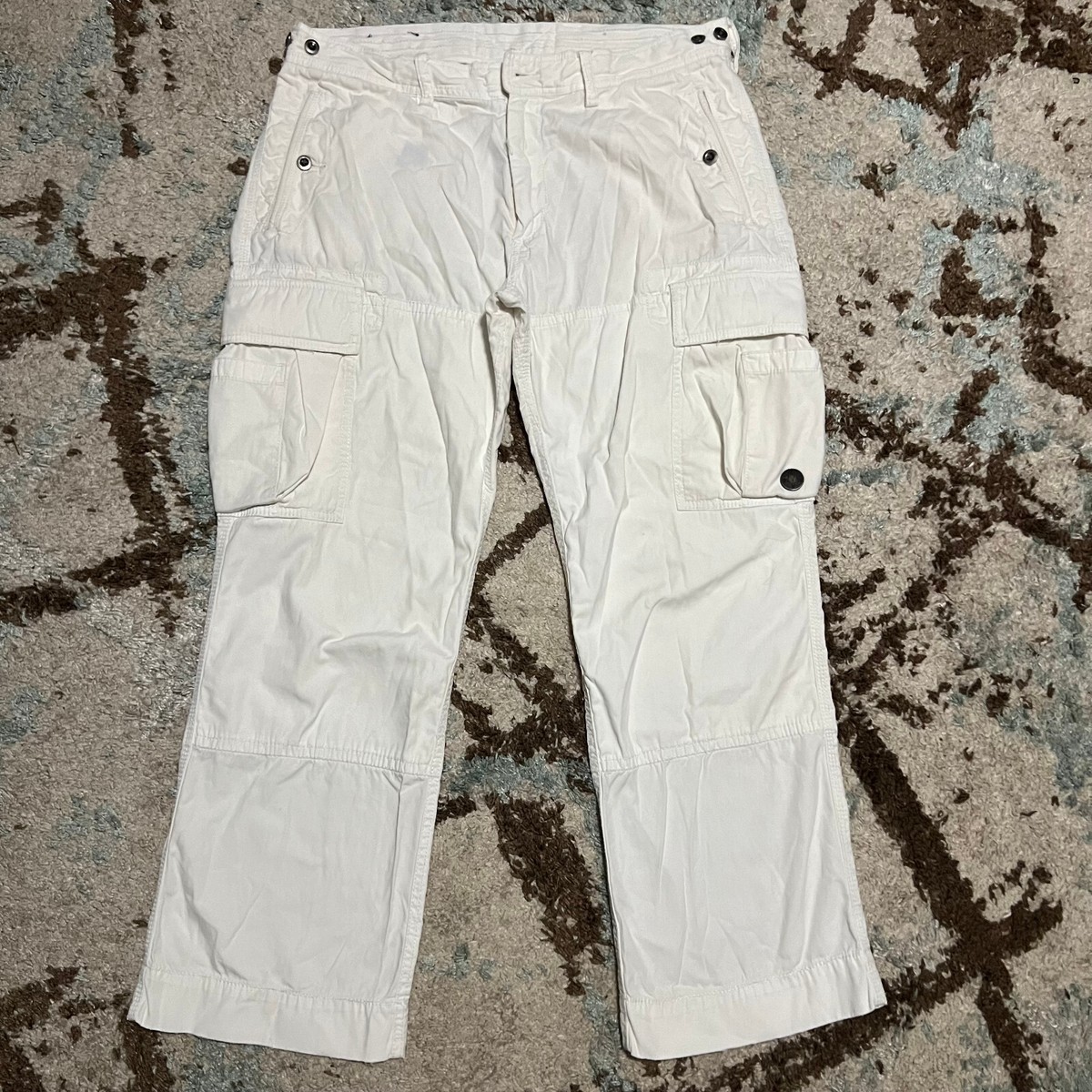 Polo Ralph Lauren Double Knee Cargo Pants Size 36x28 White