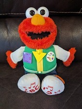 Elmo Plush 14" ABC 123 Shapes Ready for School Talking Singing Works
