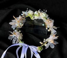 Flowers Headband for Women Girls Bridal Headband Bridal Hair Piece Crown