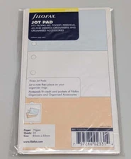 Filofax Jotpads, Set of Three, Assorted Colors, Multi-Fit, 6.75" x 3.75" #132222