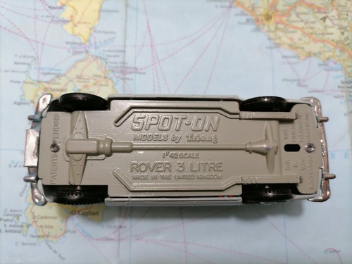 ROVER 3 Litre - Vintage Scala 1/42 , Spot-On 157 Made in U. Kingdom 1961 - Imagen 6 de 6