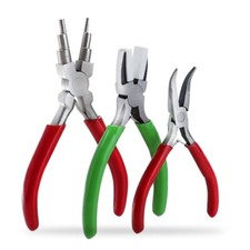 Durable Jewelry Pliers Set 6-in-1 Bail Making Plier Nylon/Bent Nose Plier