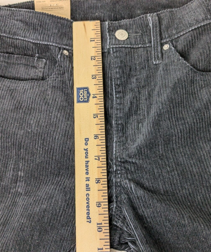 Levi's Women's 314 Shaping Straight Corduroy Jeans Size 30x30 Black Mid Rise Nwt - Picture 5 of 9
