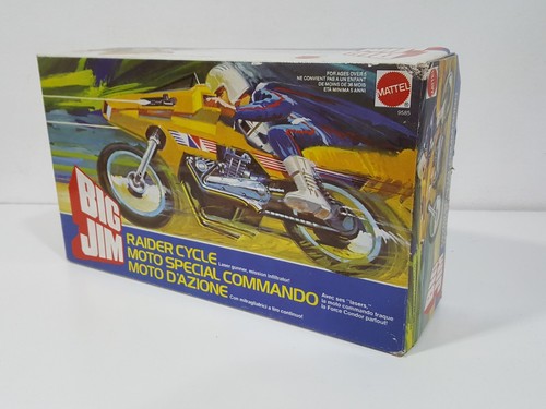 MOTO D'AZIONE RAIDER CYCLE BIG JIM MATTEL ART. 9585 NUOVO IN SCATOLA - Foto 6 di 9