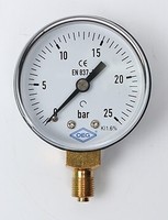 "Oeg Manometer R 1/8\" Radial, 0-25 Bar, 50Mm"