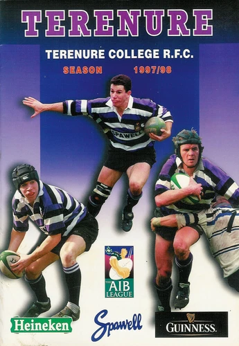 Terenure College v Blackrock College 31 Jan 1998 Lakelands RUGBY PROGRAMME