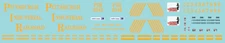 N Scale - Pittsburgh Industrial Railroad SW1500 Decal Set