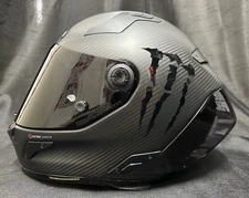 Nolan X804RS Matt Puro Carbon FREE MONSTER DECALS Motorbike X-Lite Helmet