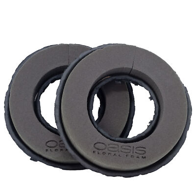 OASIS  BLACK BIOLIT  Ring, 18 cm Ø - innen: 6,5 cm Ø - 2 Stück