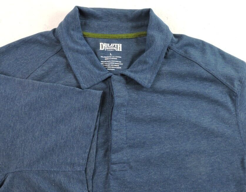Duluth Trading Mens Large Polo Shirt 15257 Dry on the Fly - Picture 2 of 8