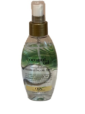 OGX Nourishing Coconut Oil, Weightless Hydrating Oil Mist, 4 Fl Oz