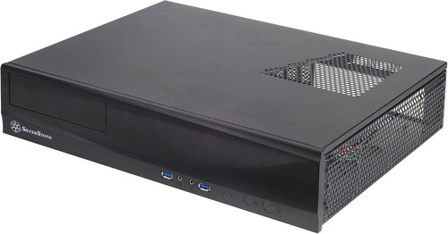 SilverStone SST-ML03B - Milo Slim HTPC Micro ATX Silent Computer Case, black