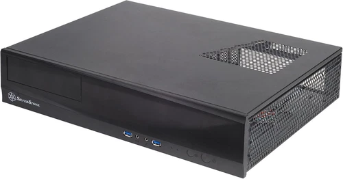 SilverStone SST-ML03B - Milo Slim HTPC Micro ATX Silent Computer Case, black
