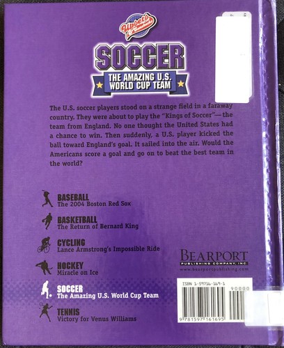 SOCCER THE AMAZING U.S. WORLD CUP TEAM MICHAEL SANDLER LB HC BEARPORT 1st/1st - Picture 4 of 4