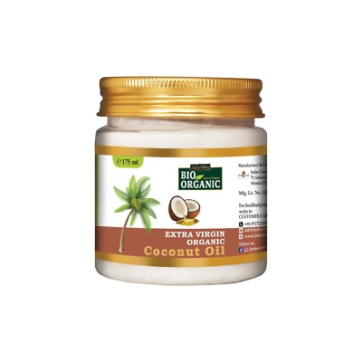 Indus Valley Bio Organic Extra Virgin Organic Coconut Oil 175ml,