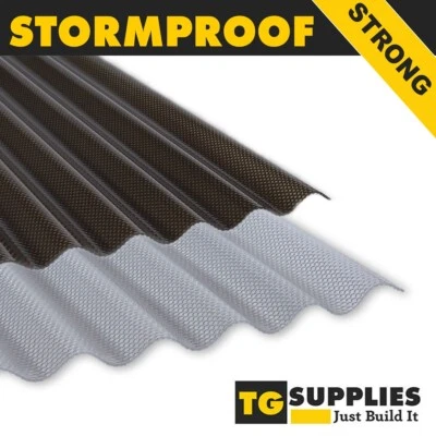 PALRAM Stormproof Corrugated Polycarbonate Roofing Sheets Panels Strong - Suntuf BH