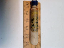 Blue Moon Henry Tetlow's Glass Vile w/Powder Vintage 1910s-20's Very Rare & Tiny