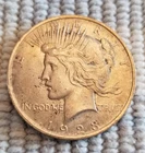 1923 Philadelphia US silver Peace Dollar circulated