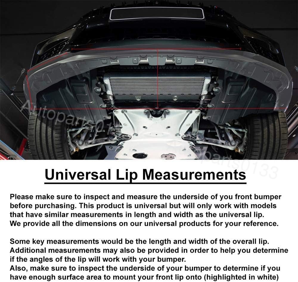 For Maserati Levante 17-22 Black Front Bumper Chin Lip Splitter Spoiler Body Kit