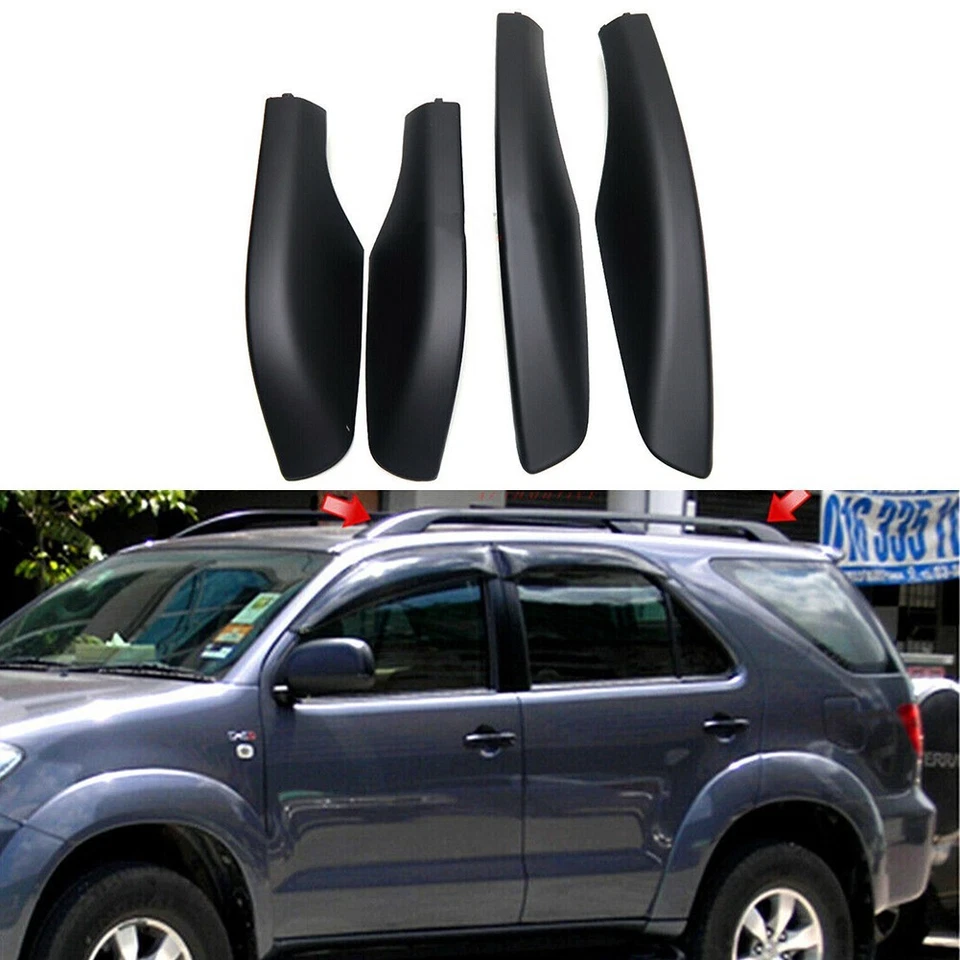 Roof Rack 4pcs/set Comfortable Matte Black For Toyota For Fortuner AN50 - Image 2 of 4