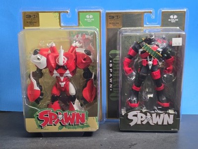 Mcfarlane Toys Spawn Lot Of 2- Mecha Spawn And Commando Spawn
