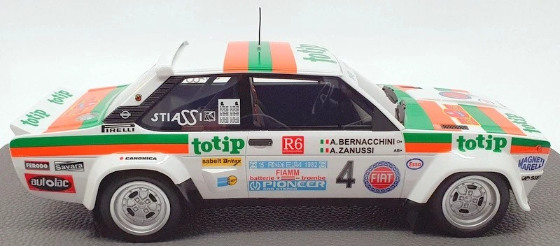 Top Marques 1/18 Scale TOP043H - Fiat 131 Abarth Totip #4 Rally D'Elba 1982 - Image 3 of 4