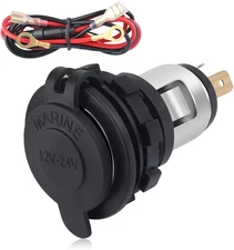 Car Cigarette Lighter Socket,Dustproof Automotive Replacement 12V Power Outlet,U