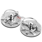 2Pcs Billet Style Aluminum Bonnet Mount Racing Hood Lock Pins Latch Kit Silver