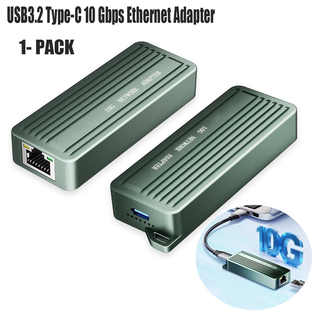 USB-C 10G BASE-T RJ45 LANアダプター RTL8159 Amazon.com: 10G USB Network Adapter | Supports USB3.2+