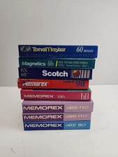 Assorted Brand New Blank Audio Cassette Recording Sealed Tapes Lot Of 8