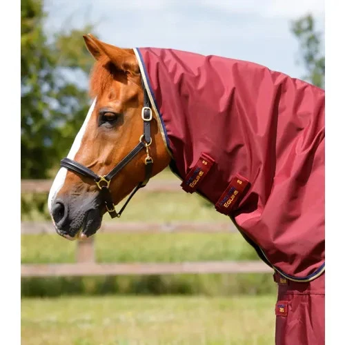 Premier Equine Buster Zero Turnout Rug With Classic Neck Cover Burgundy - Image 3 of 4