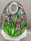 New ListingVintage Murano Art Glass Floral Egg Paperweight Ferro & Lazzarini Italy Label