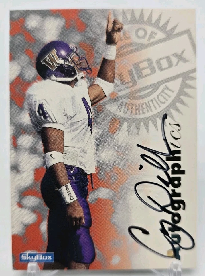 1997 Skybox Premium COREY DILLON Autographics RC Cincinnati Bengals / Washington - Image 2 of 4
