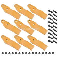 For Caterpillar Skid Steers 1592953 9 Bucket Tooth Uni-Teeth & 18 Bolts 1324720