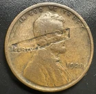 1920-P Lincoln Wheat Cent  Major Obv Lamination/ Rotated Rev  Error A-904
