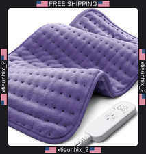 Electric Heating Pad for Back Neck Shoulder Pain Relief 12x24 Inch
