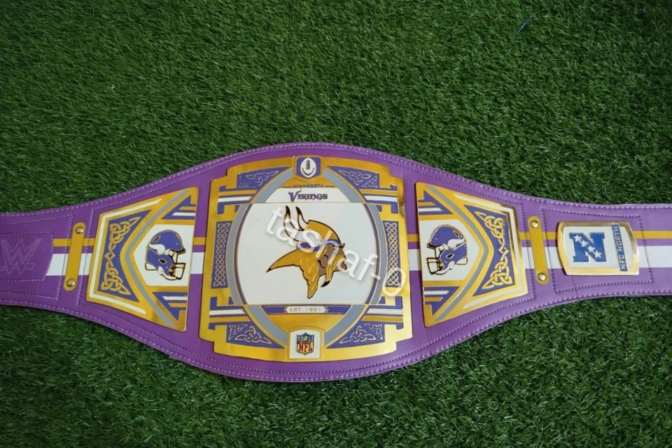 Cinto baixo Minnesota Vikings NFL Superbowl Championship tamanho adulto 2mm - Imagem 2 de 4