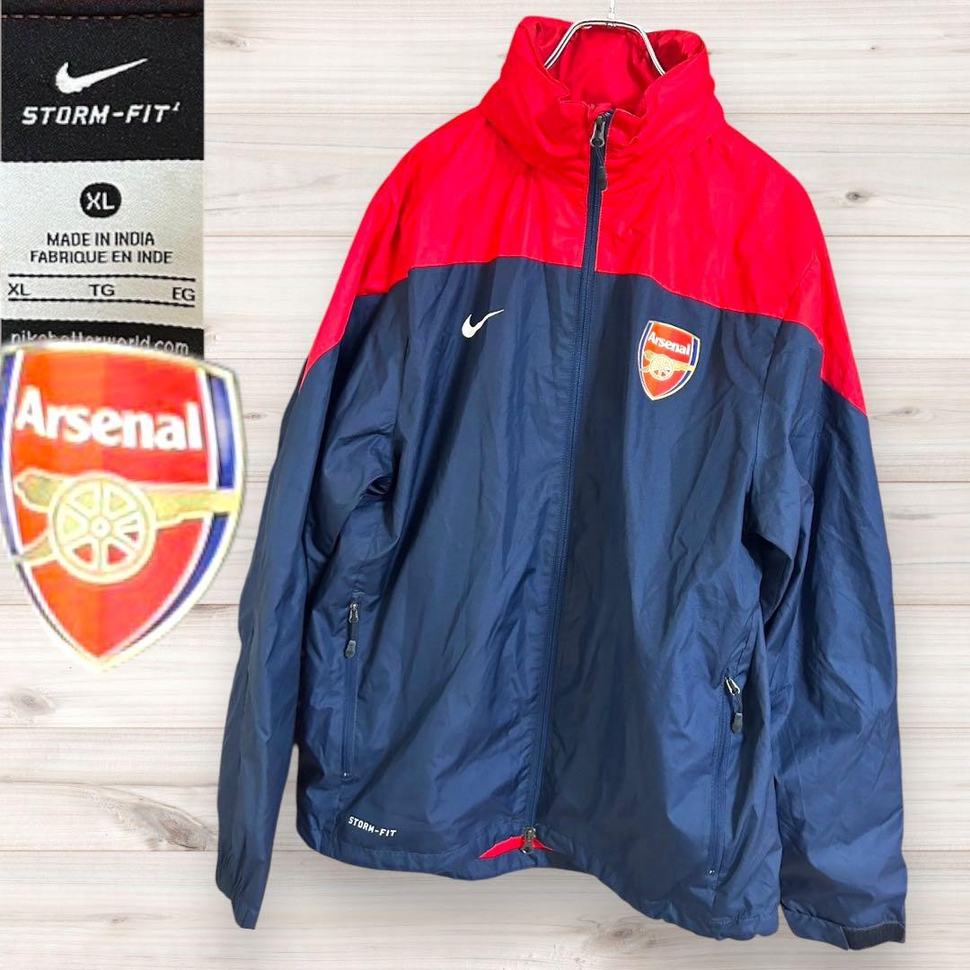NIKE アーセナル　ジャケット　XL Arsenal Football Jacket Soccer Track Top Nike Gunners Black
