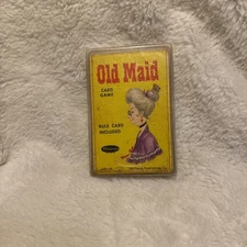 Vintage Old Maid Card Game 1960's Whitman #4492:29 With Plastic Case COMPLETE