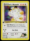 Pokemon Card - Giovanni's Meowth Gym Challenge 74/132 Common 1st Edition