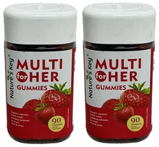 Nature's Key Multi multivitamin for Her Gummies (Strawberry) 90 gummies Each