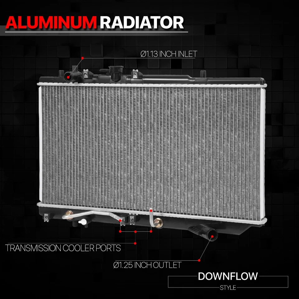 Aluminum Core Cooling Radiator OE Replacement for 94-97 Ford Aspire AT dpi-1626 - Image 2 of 4