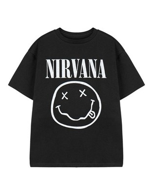 Nirvana Kurzarm T-Shirt | Jungen schwarz | Official Merch